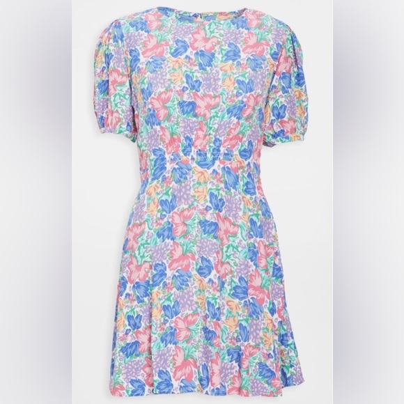 NWT - Faithfull The Brand Estelle Mini Dress in Jemima Floral - Size L (US 8) - Picture 4 of 6